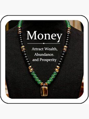 Natural Tigers Eye Necklace Feng Shui Coins Wealth Protection Jewelry Crystal